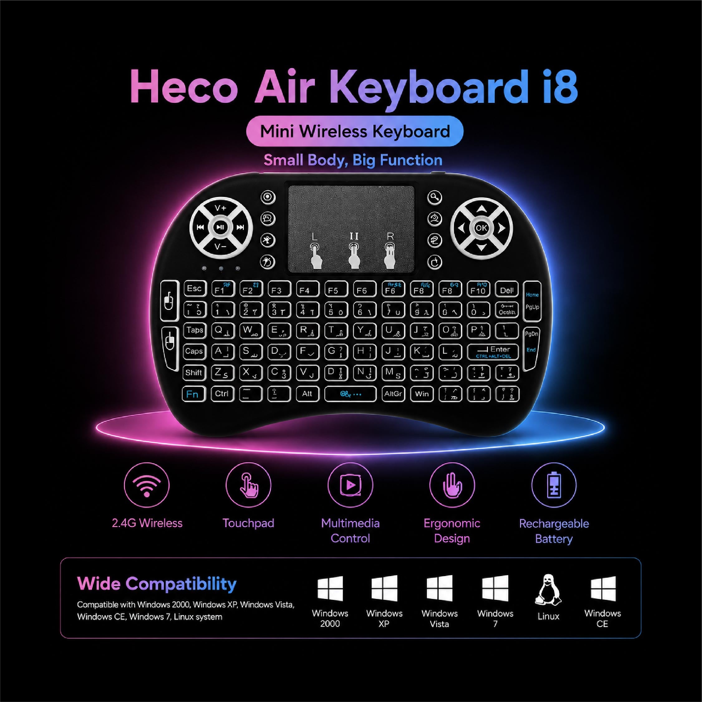Air Keyboard i8