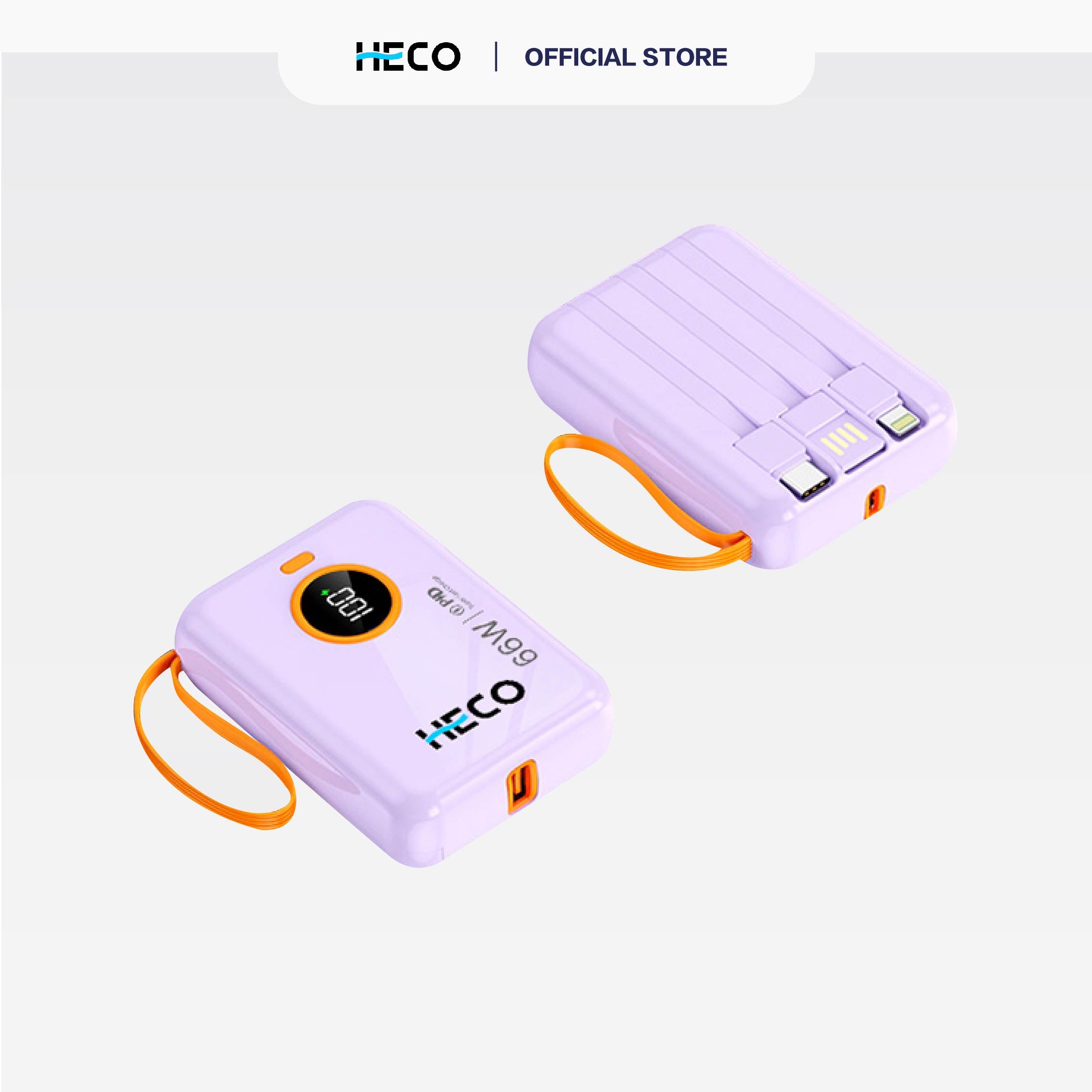 Heco 66W Fast Charge Powerbank 10000mah