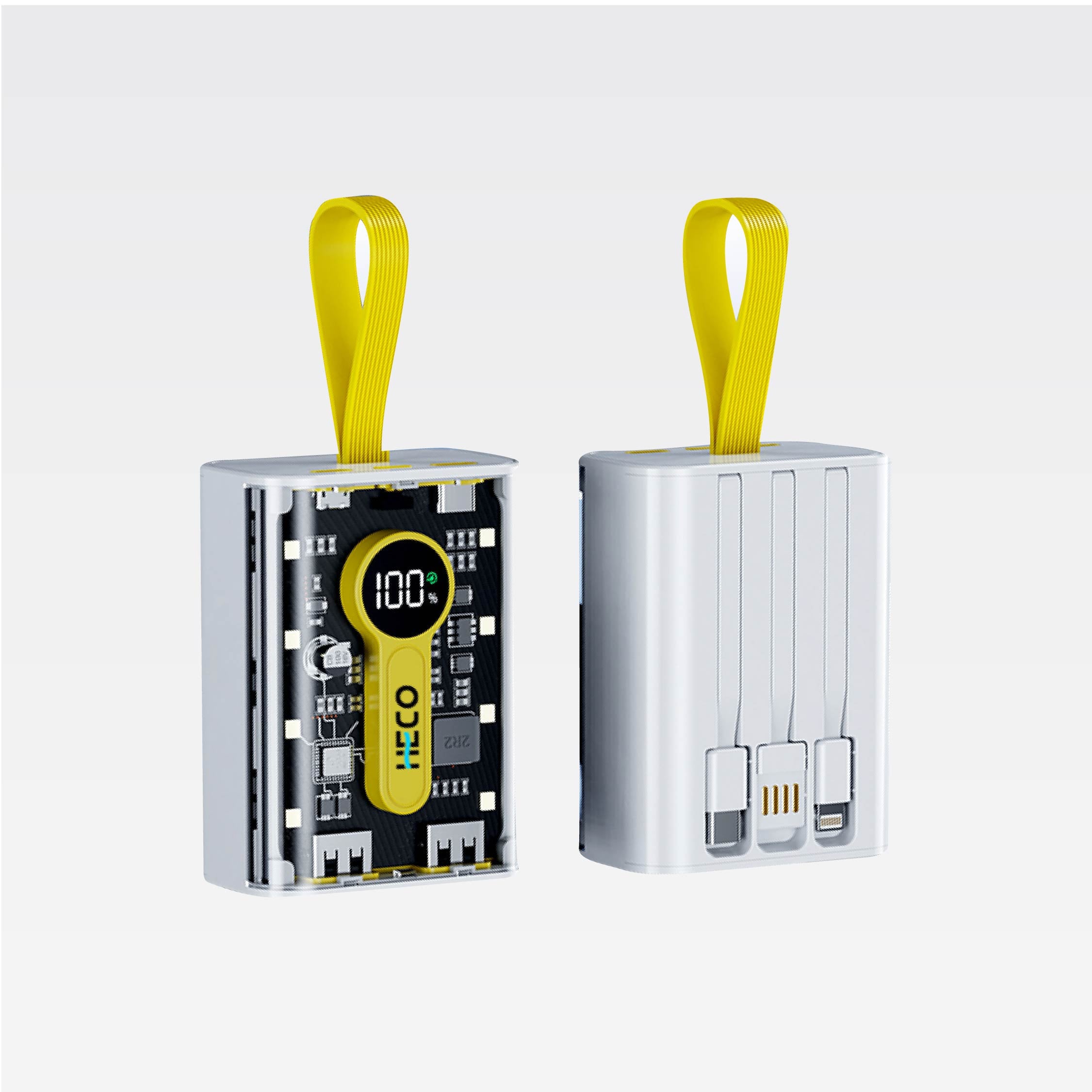 Heco Fast Charge Powerbank With Light 10000mah