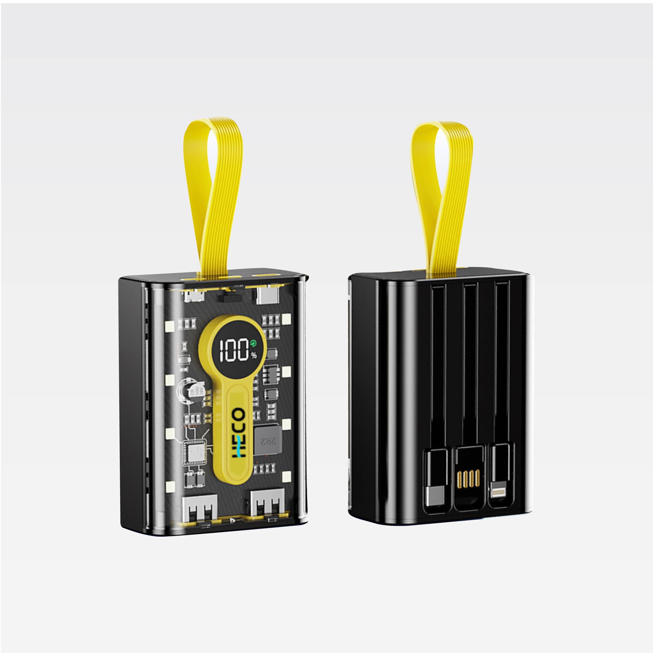 Heco Fast Charge Powerbank With Light 10000mah