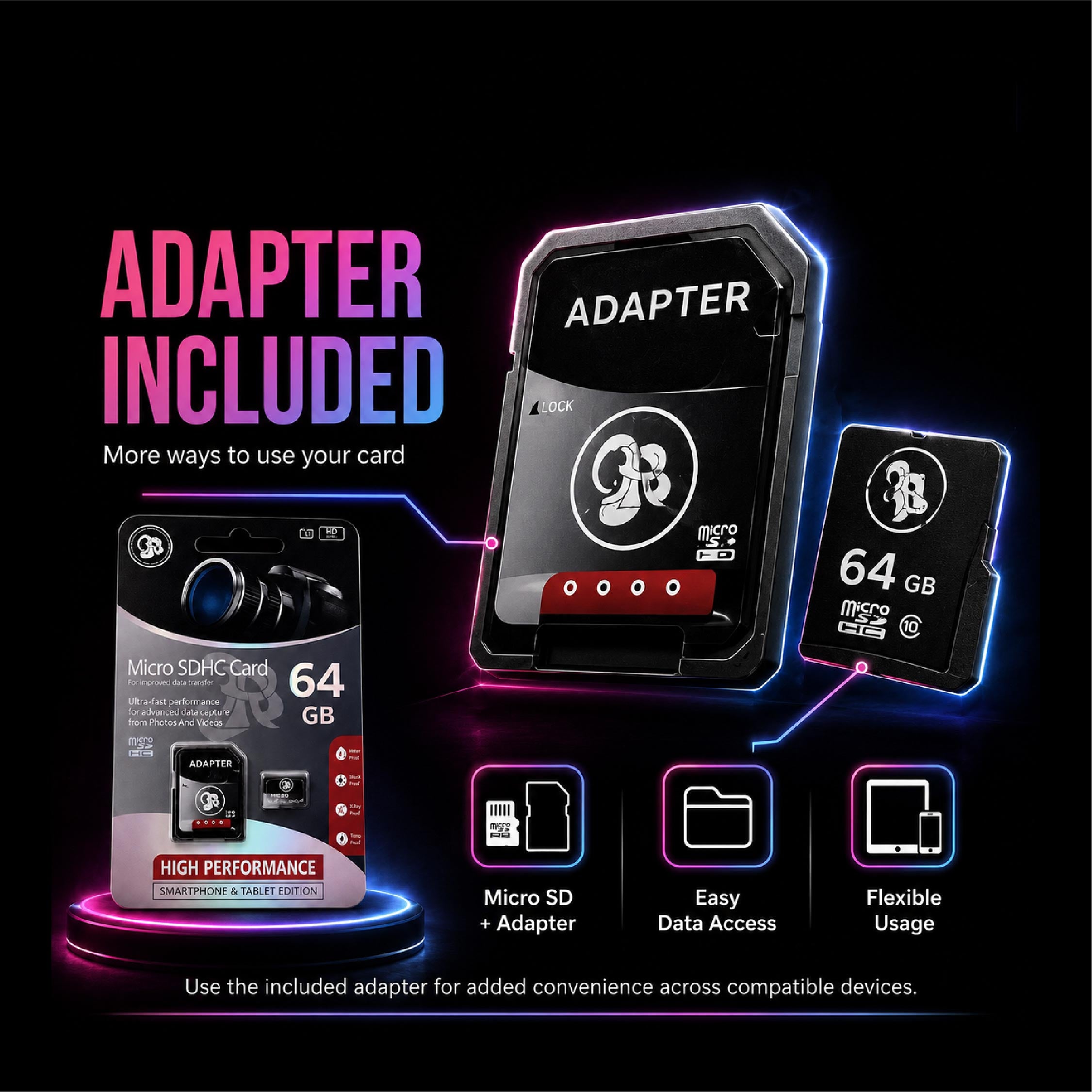Heco 64GB Micro SD Card|Class 10 - DCTB