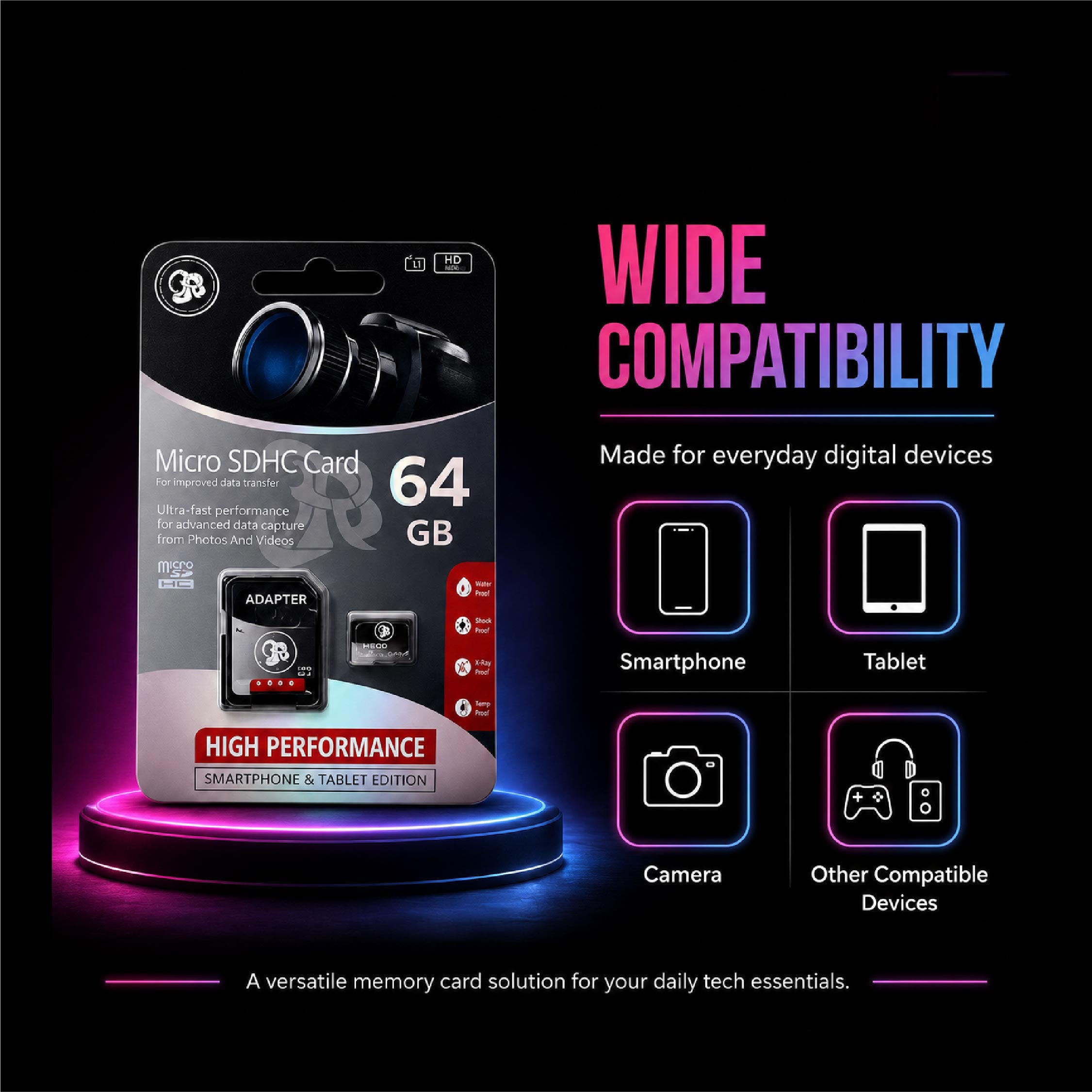 Heco 64GB Micro SD Card|Class 10 - DCTB