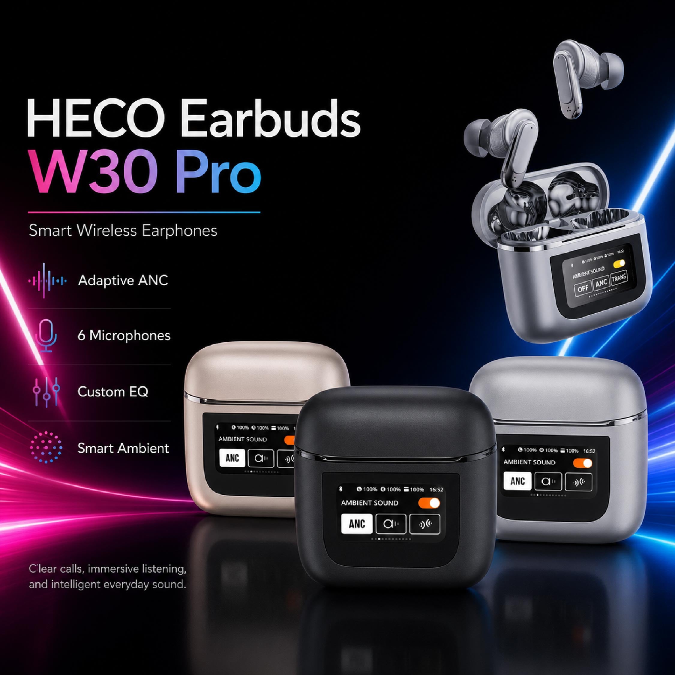 Heco W30 Pro Anc Earbuds