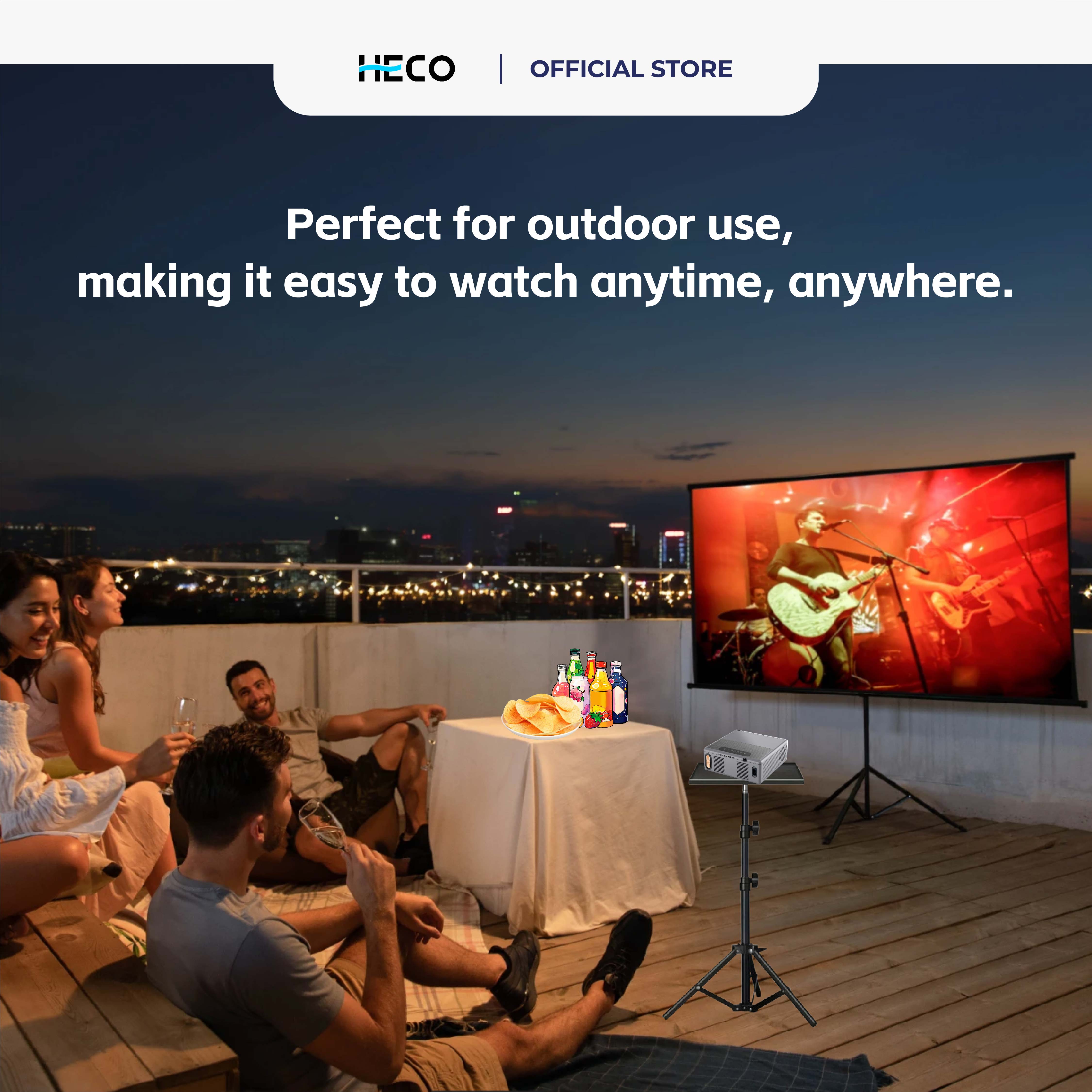 Heco 360° Adjustable Projector Stand With Tray - DCTB