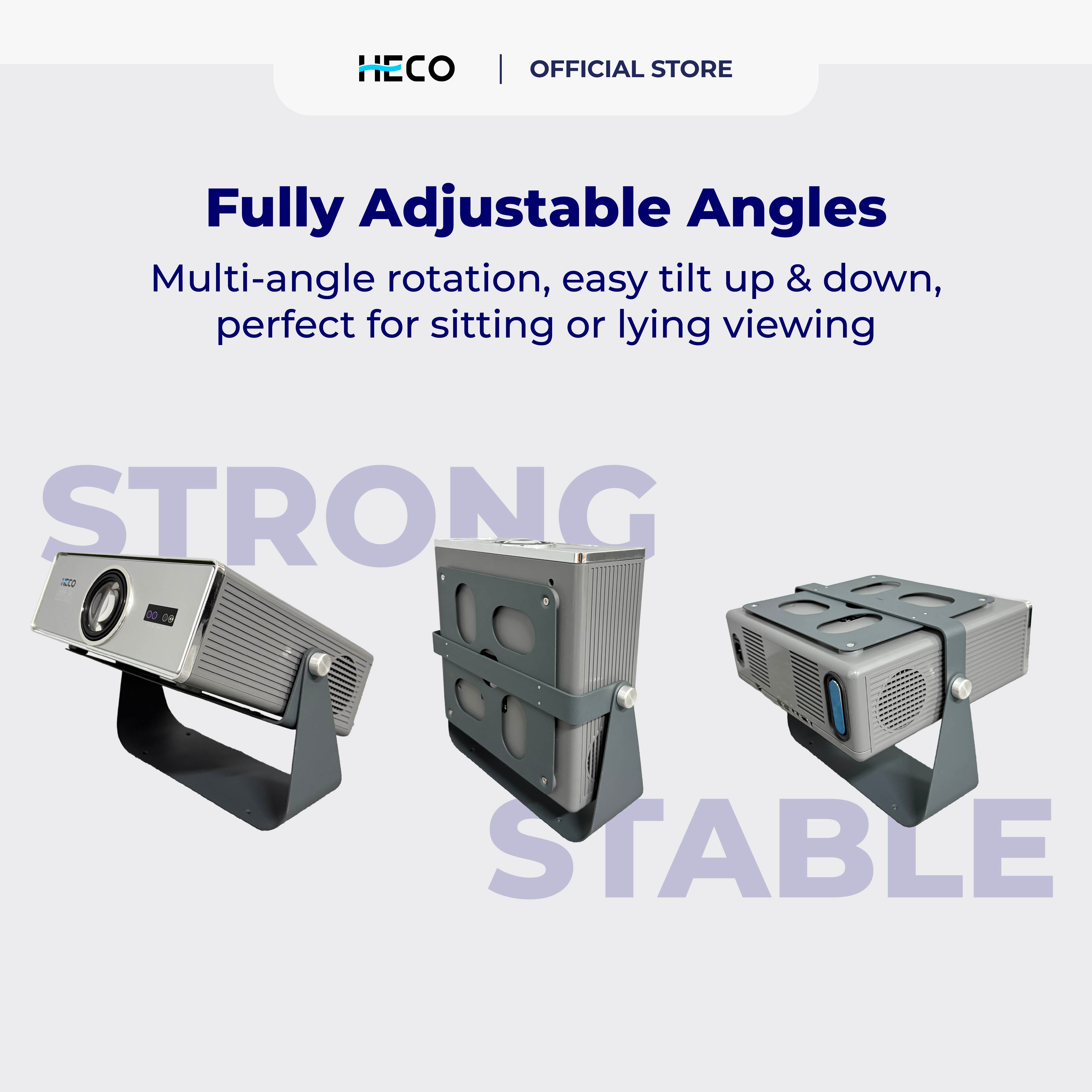 Heco Tilt-Adjustable Metal Projector Stand - DCTB