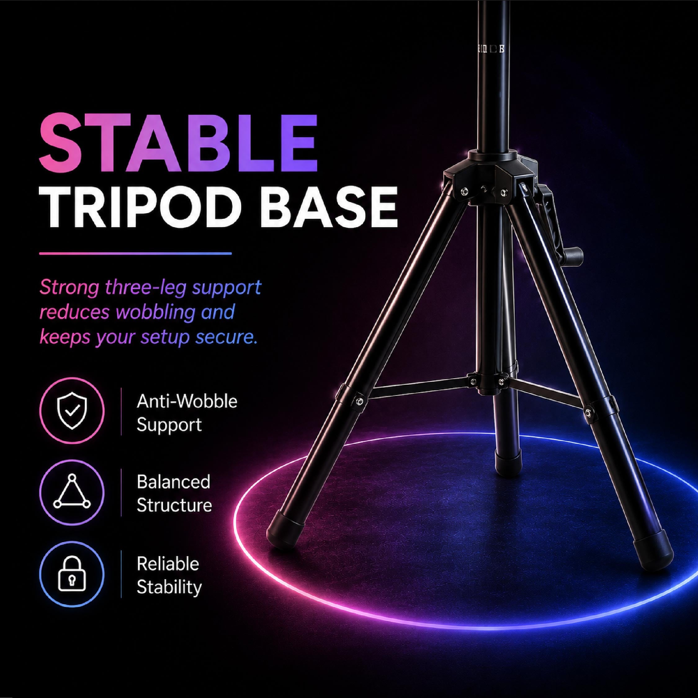 Heco 360° Adjustable Projector Stand With Tray - DCTB
