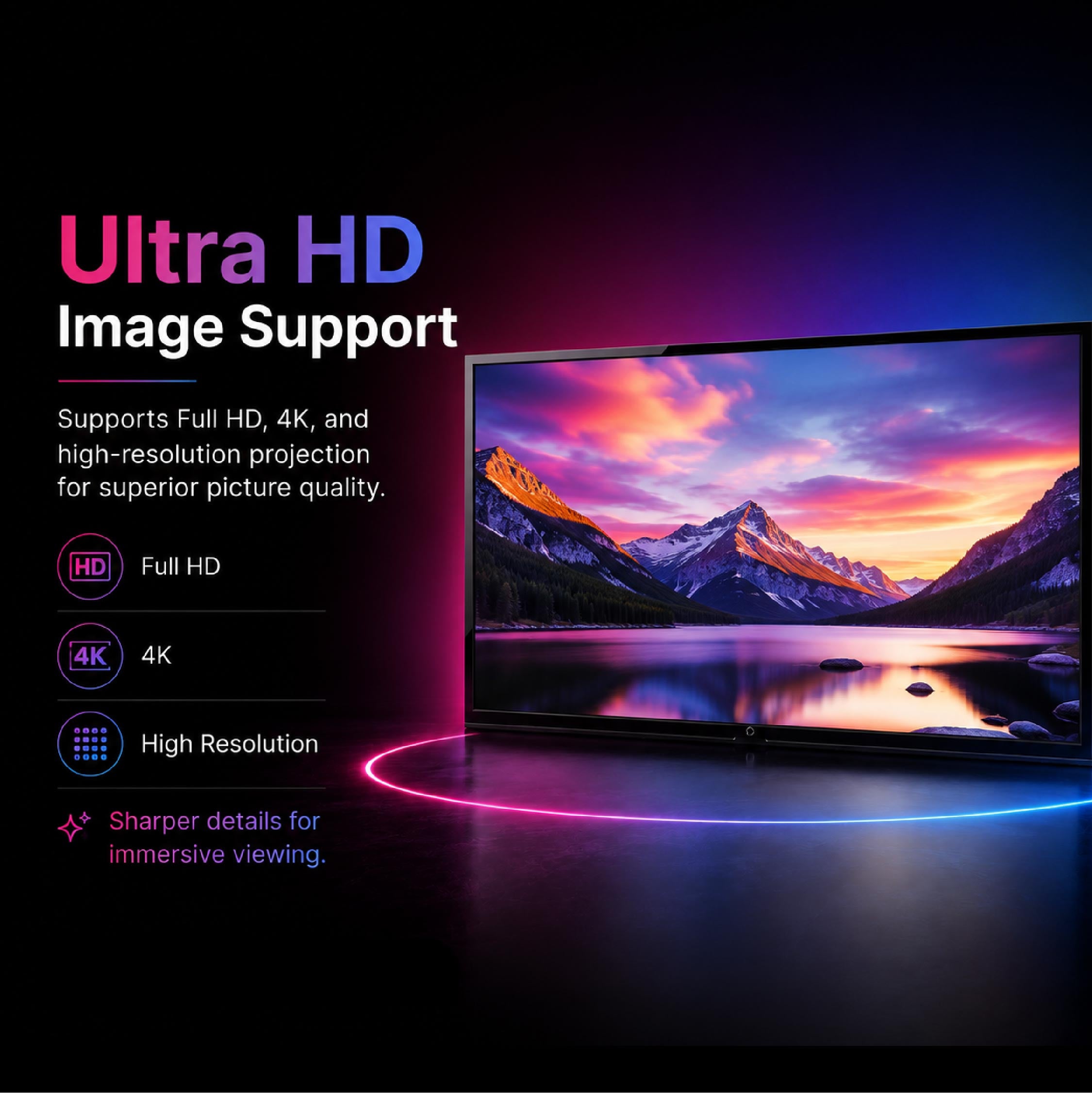Heco 84” Inch Cinema-Grade Nano Anti-Light Screen - DCTB