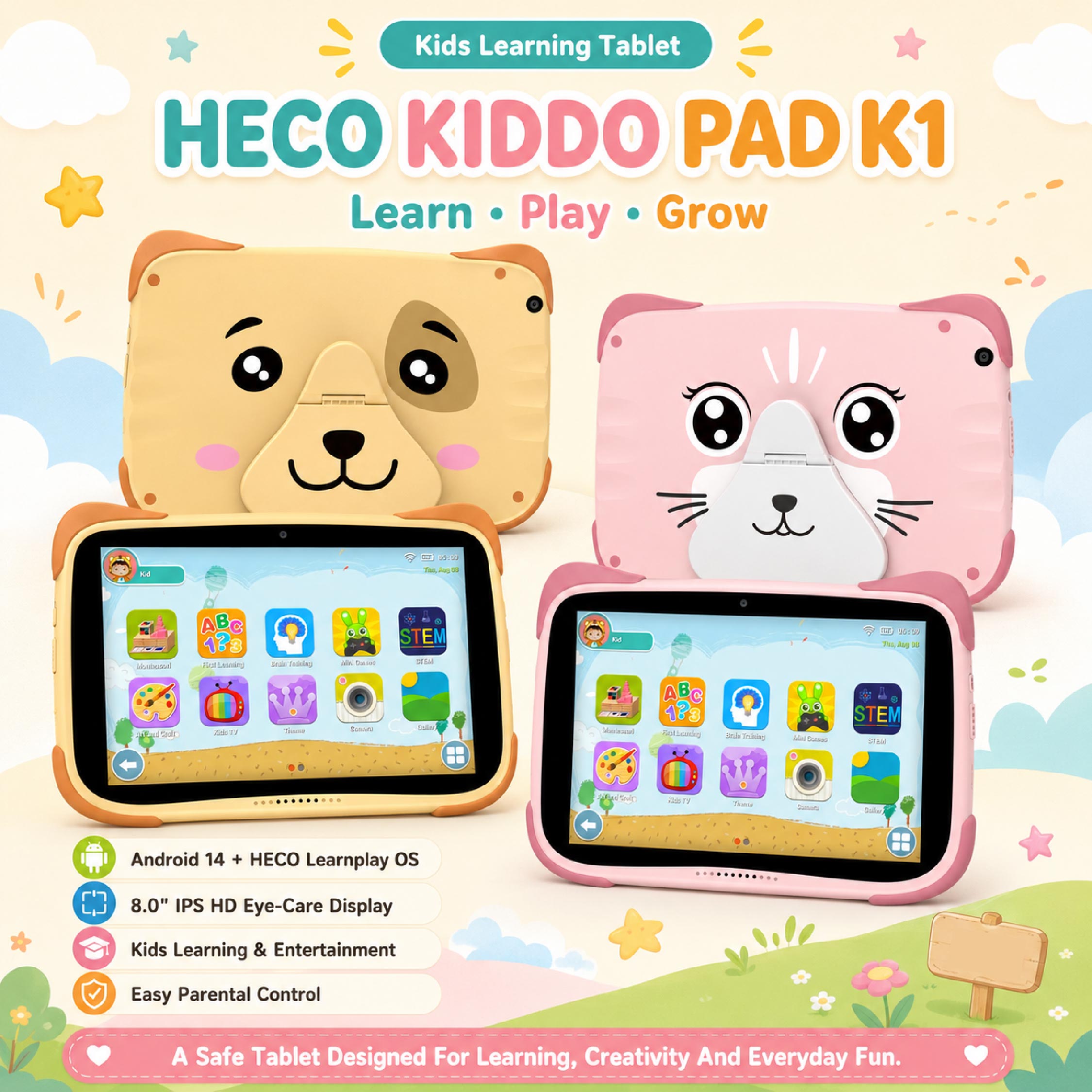 Heco Kiddo Pad K2 - Kids Tablet - DCTB