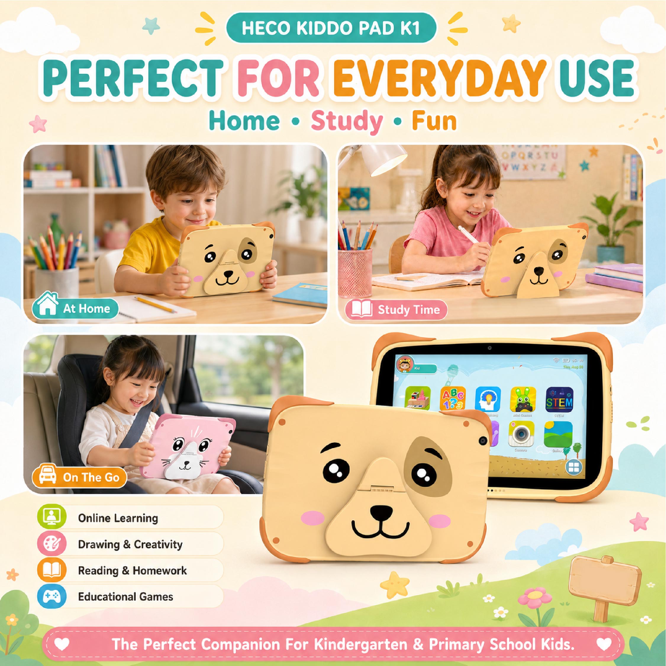 Heco Kiddo Pad K2 - Kids Tablet - DCTB