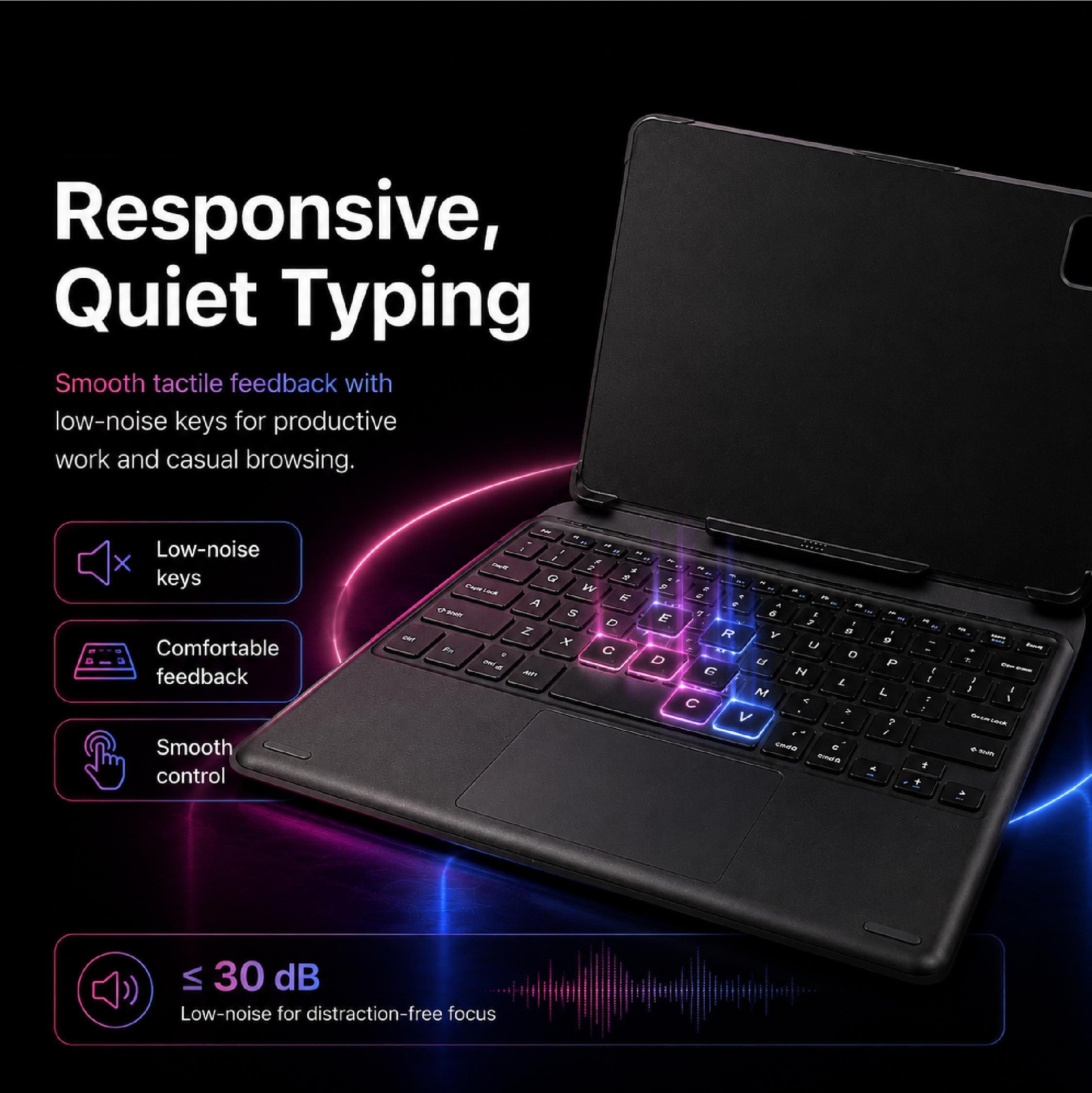 Heco Vision Tablet Magnet Smart Keyboard (10.36' Inch) - DCTB