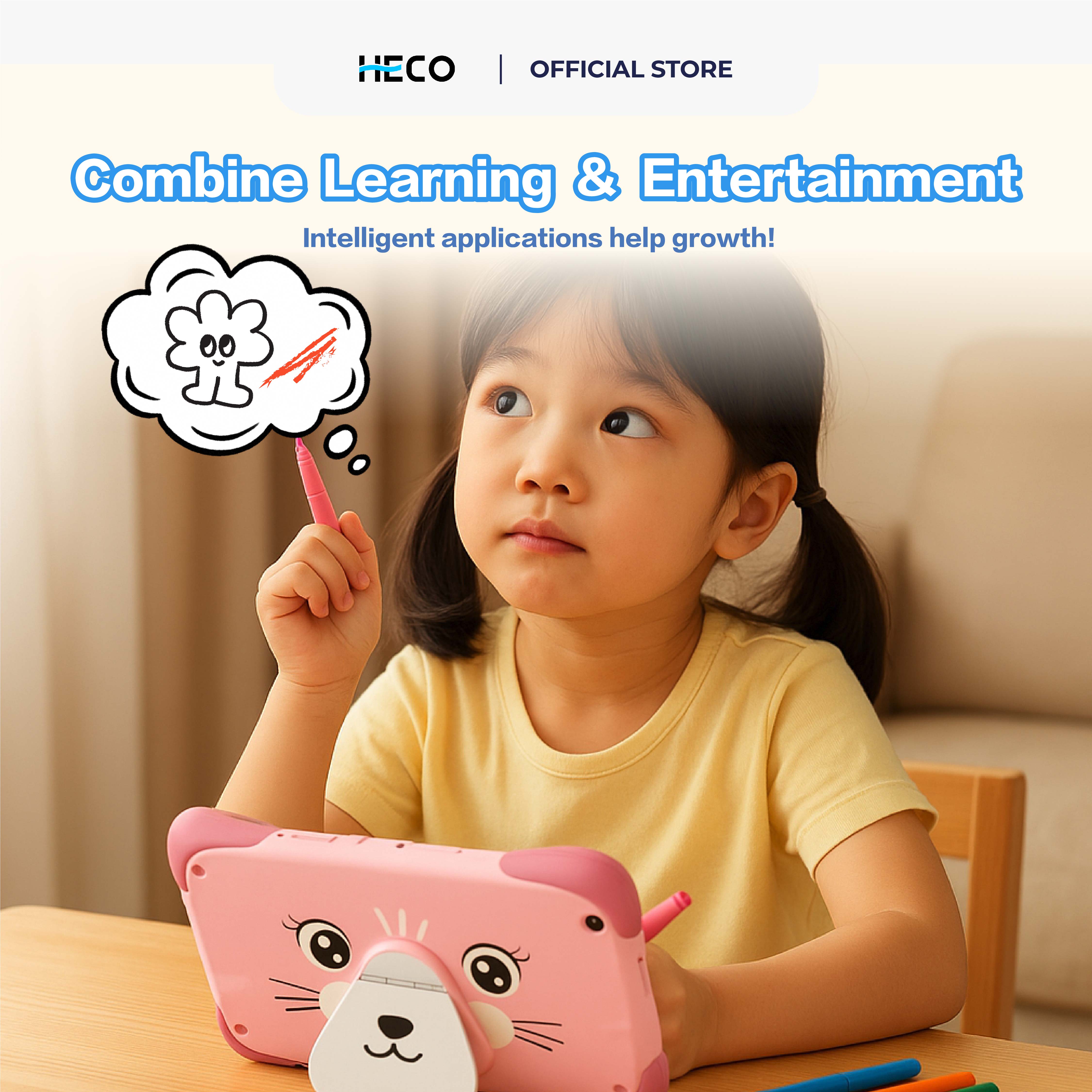 Heco Kiddo Pad K1 - Kids Tablet - DCTB