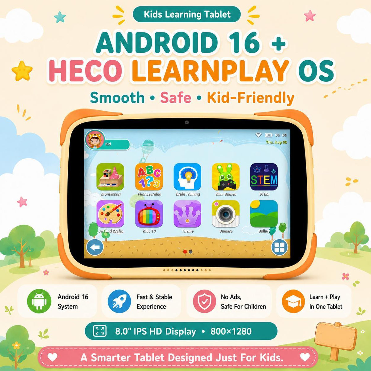 Heco Kiddo Pad K2 - Kids Tablet