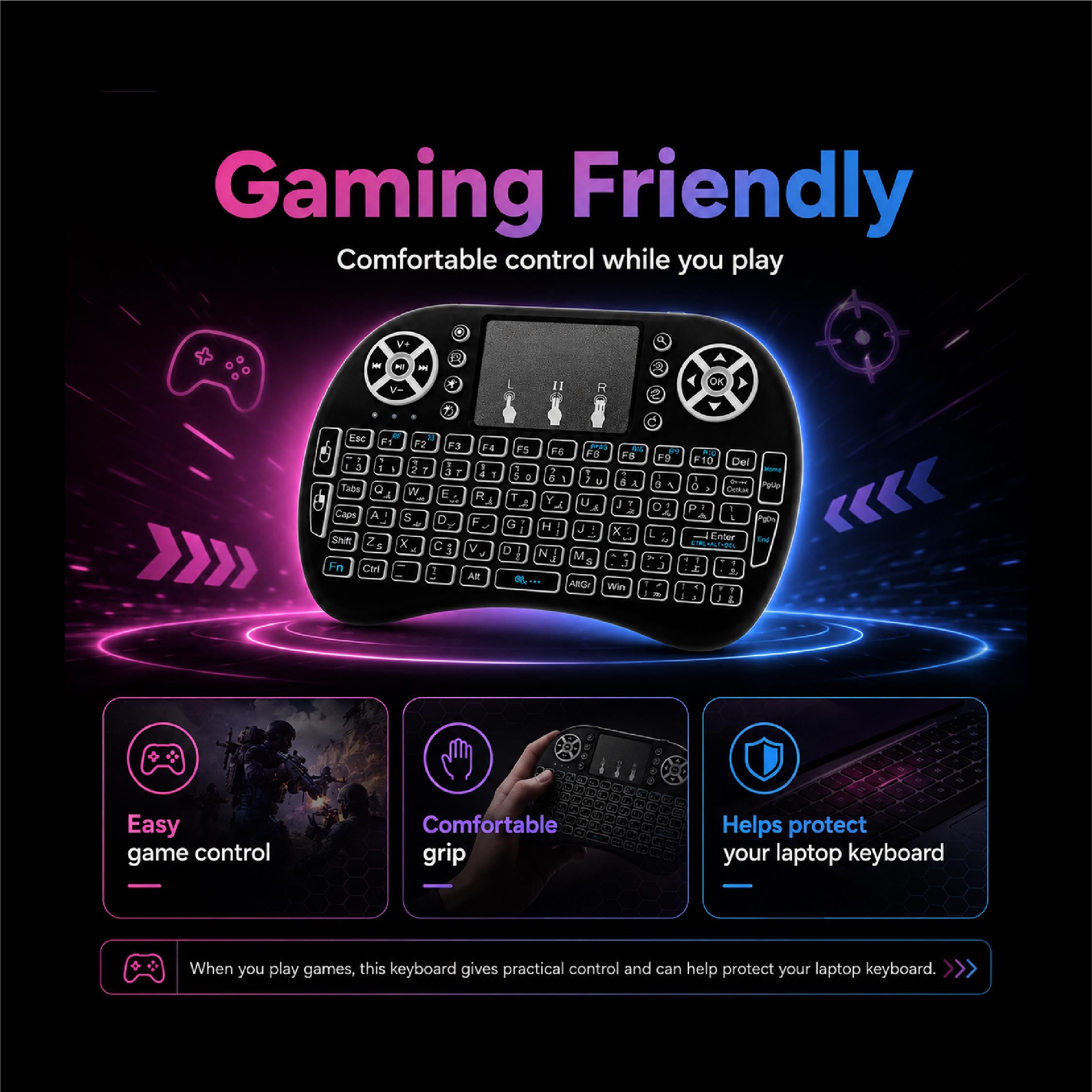 Air Keyboard i8 - DCTB