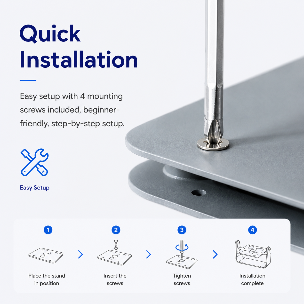 Heco Tilt-Adjustable Metal Projector Stand