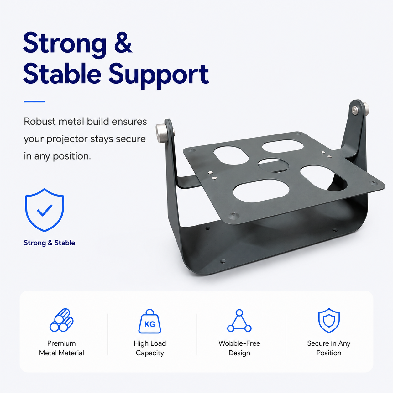 Heco Tilt-Adjustable Metal Projector Stand