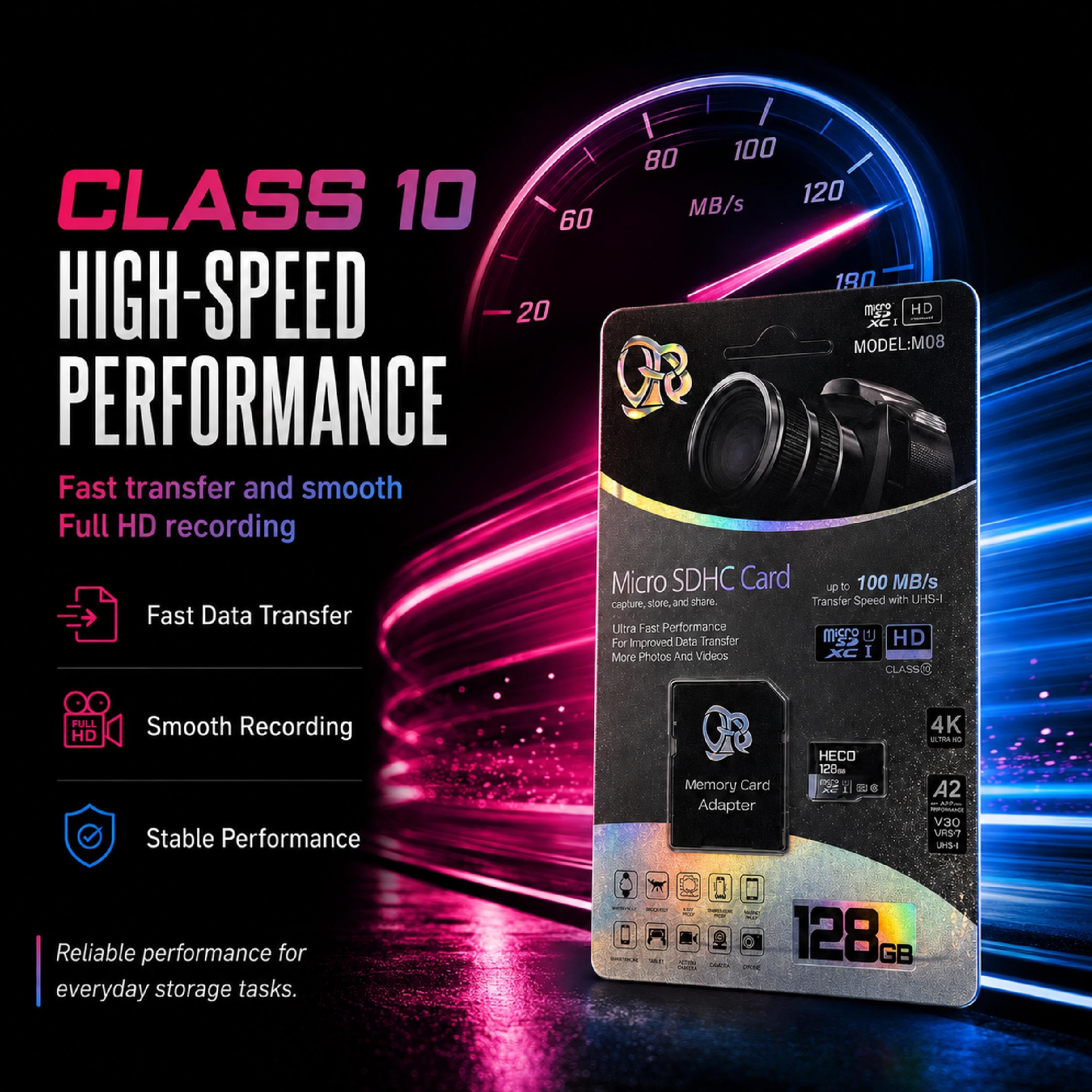Heco 128GB Micro SD Card｜Class 10 - DCTB