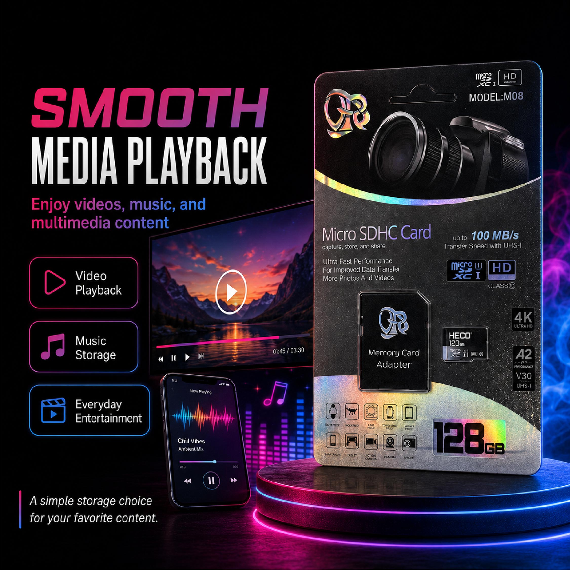 Heco 128GB Micro SD Card｜Class 10 - DCTB