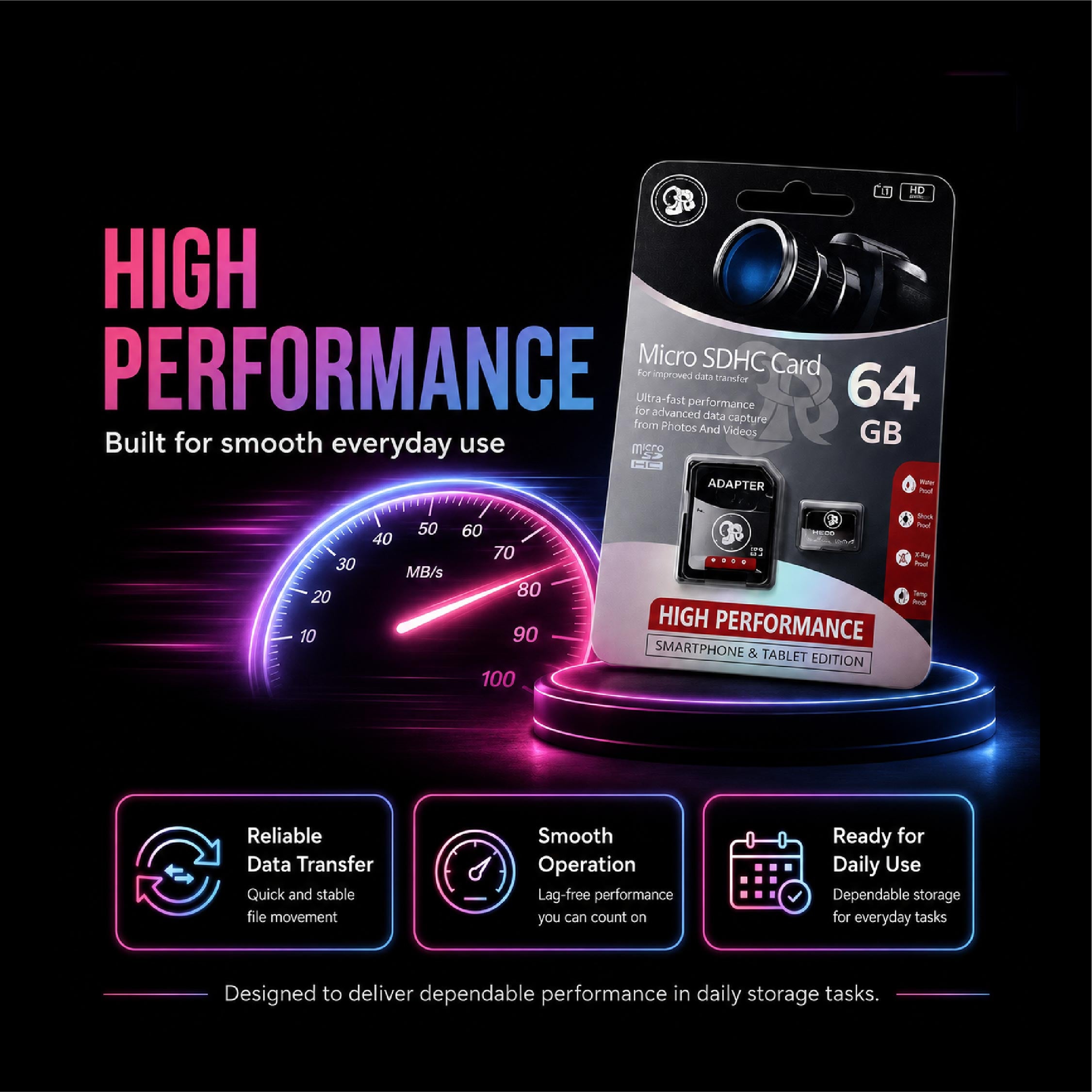 Heco 64GB Micro SD Card｜Class 10 - DCTB