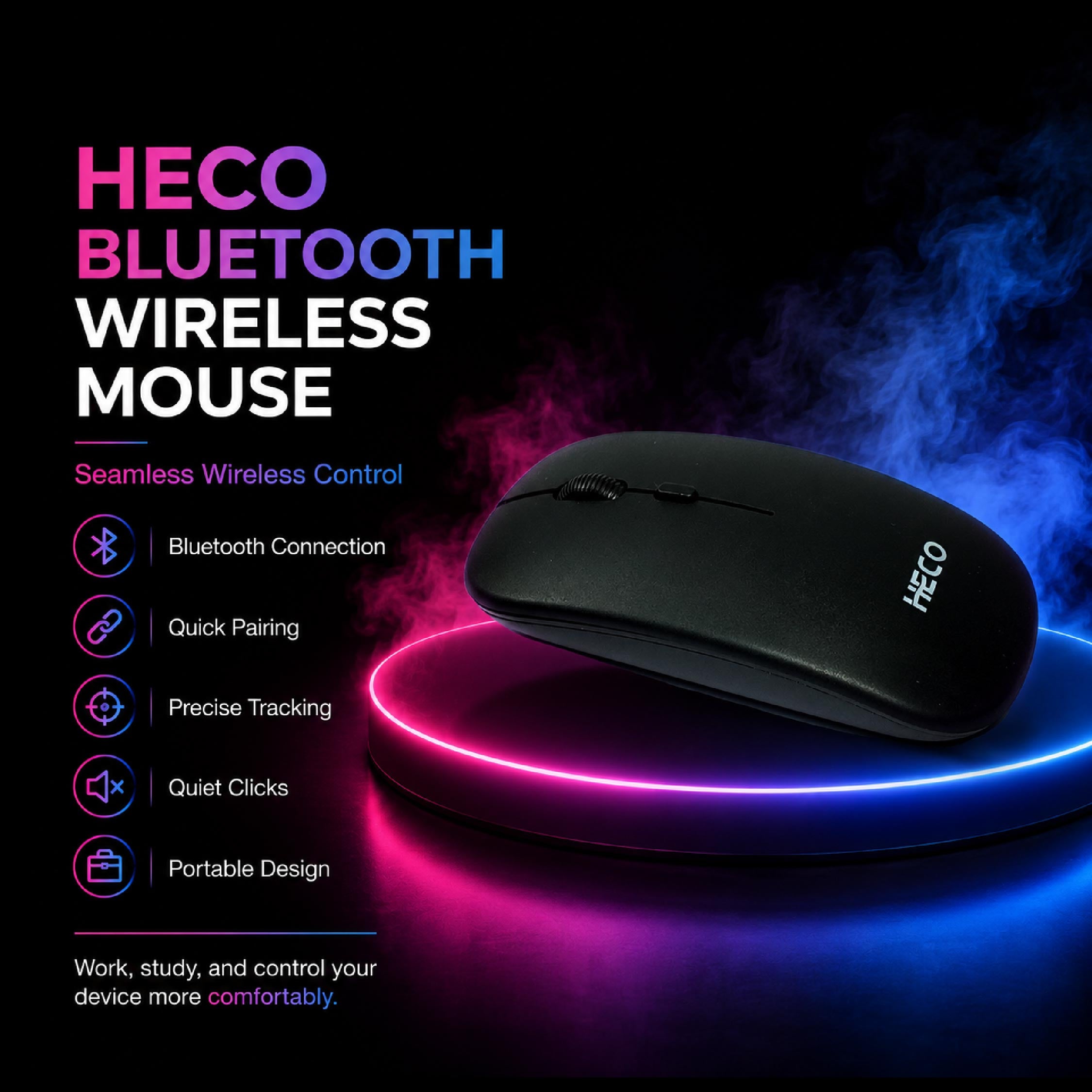 Heco Bluetooth Wireless Mouse - DCTB
