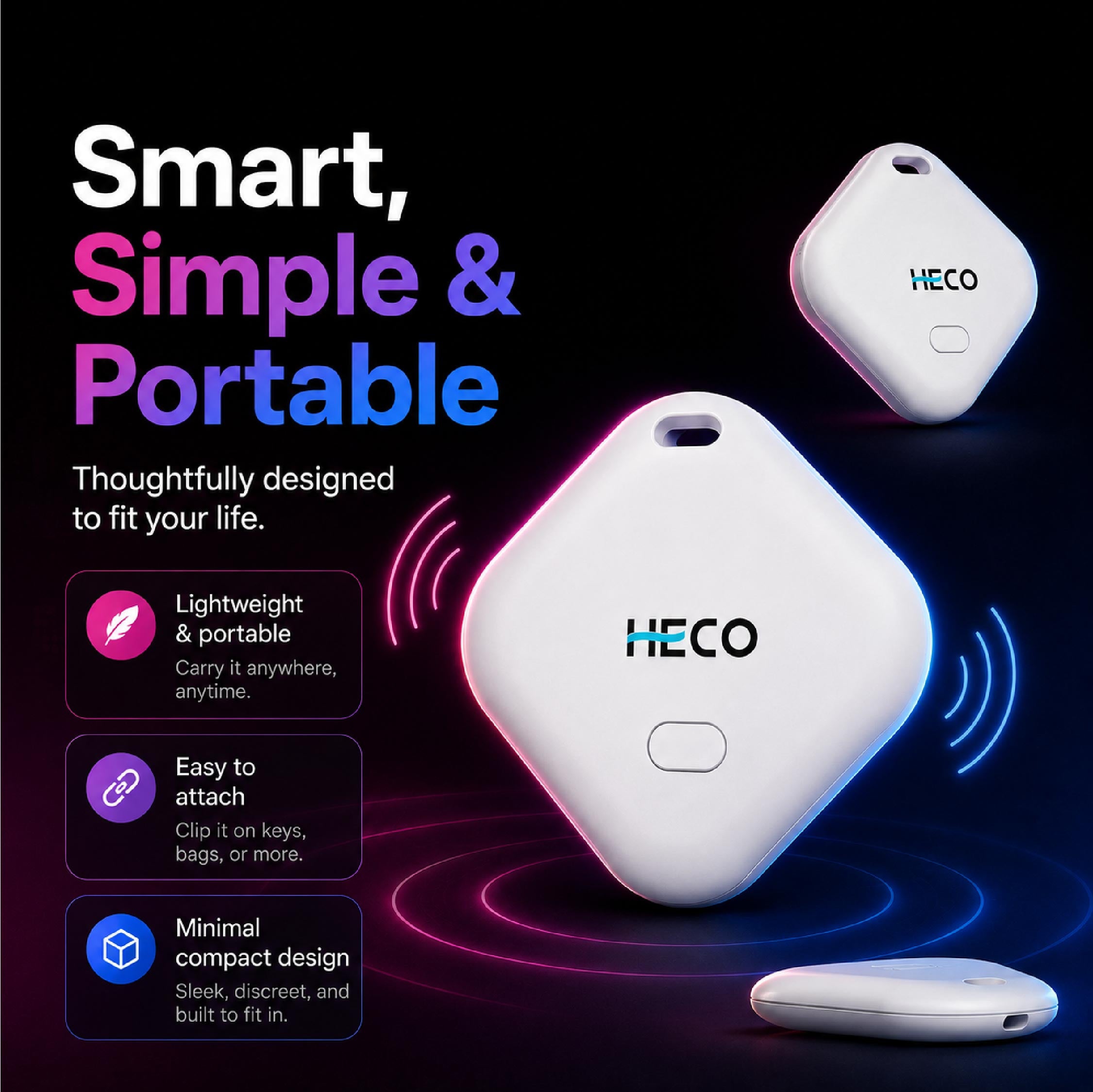 Heco Smart Find with IOS & Android - DCTB