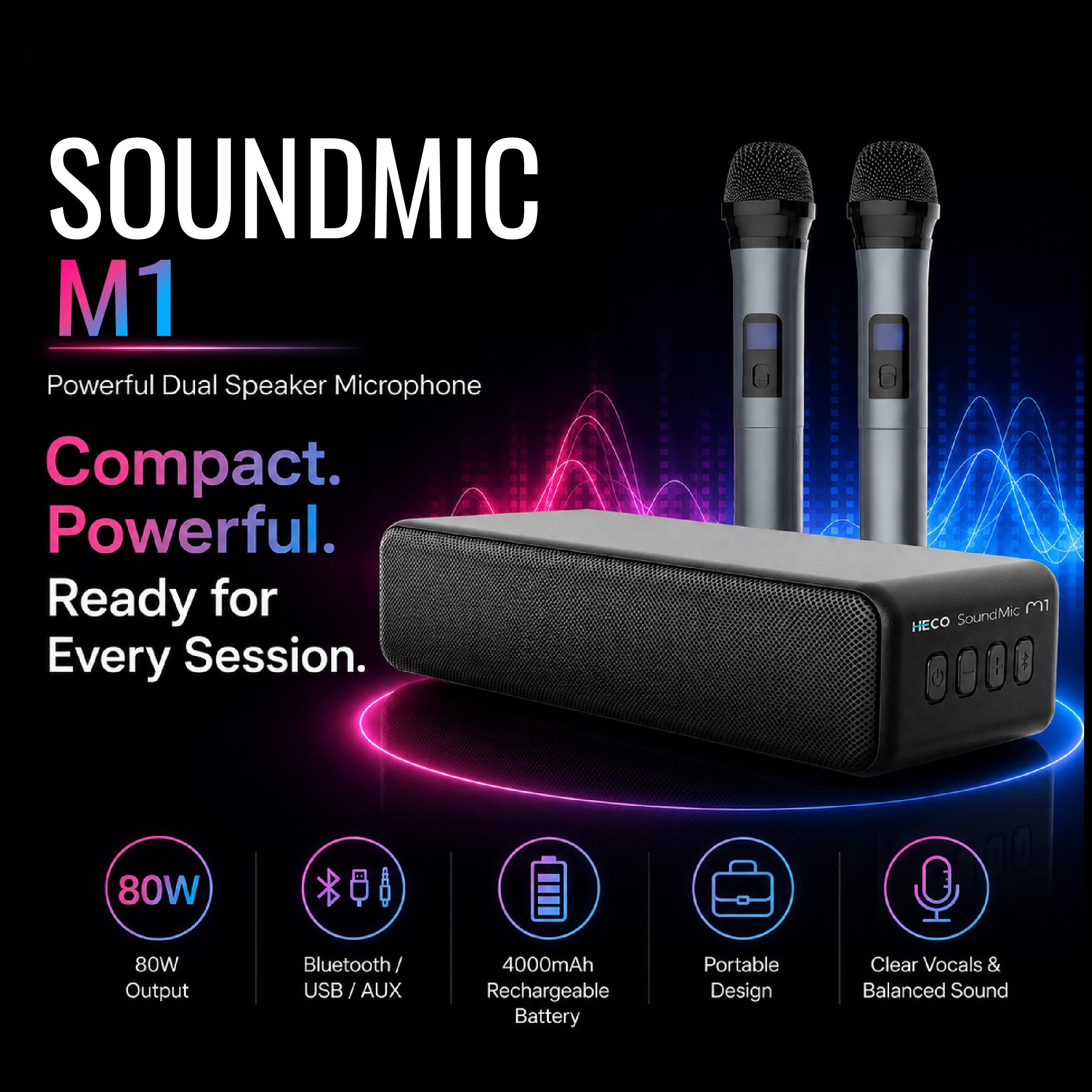 Heco SoundMic M1 Speaker Microphone - DCTB