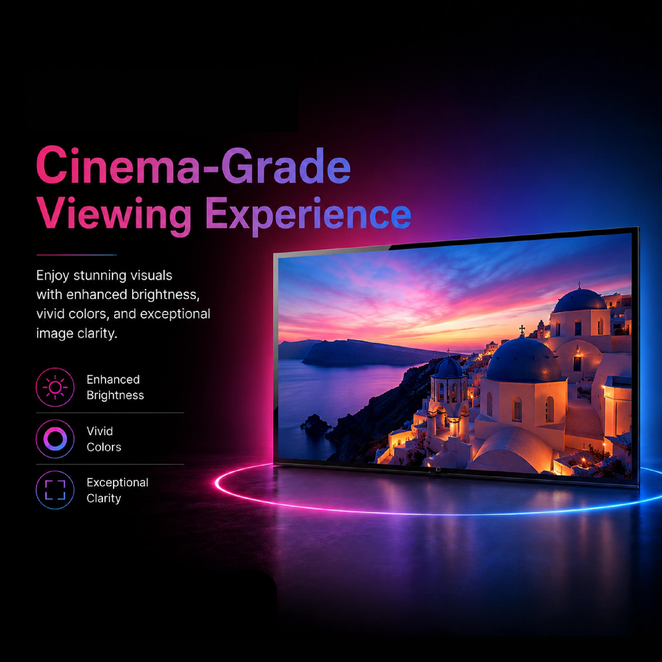 Heco 84” Inch Cinema-Grade Nano Anti-Light Screen - DCTB