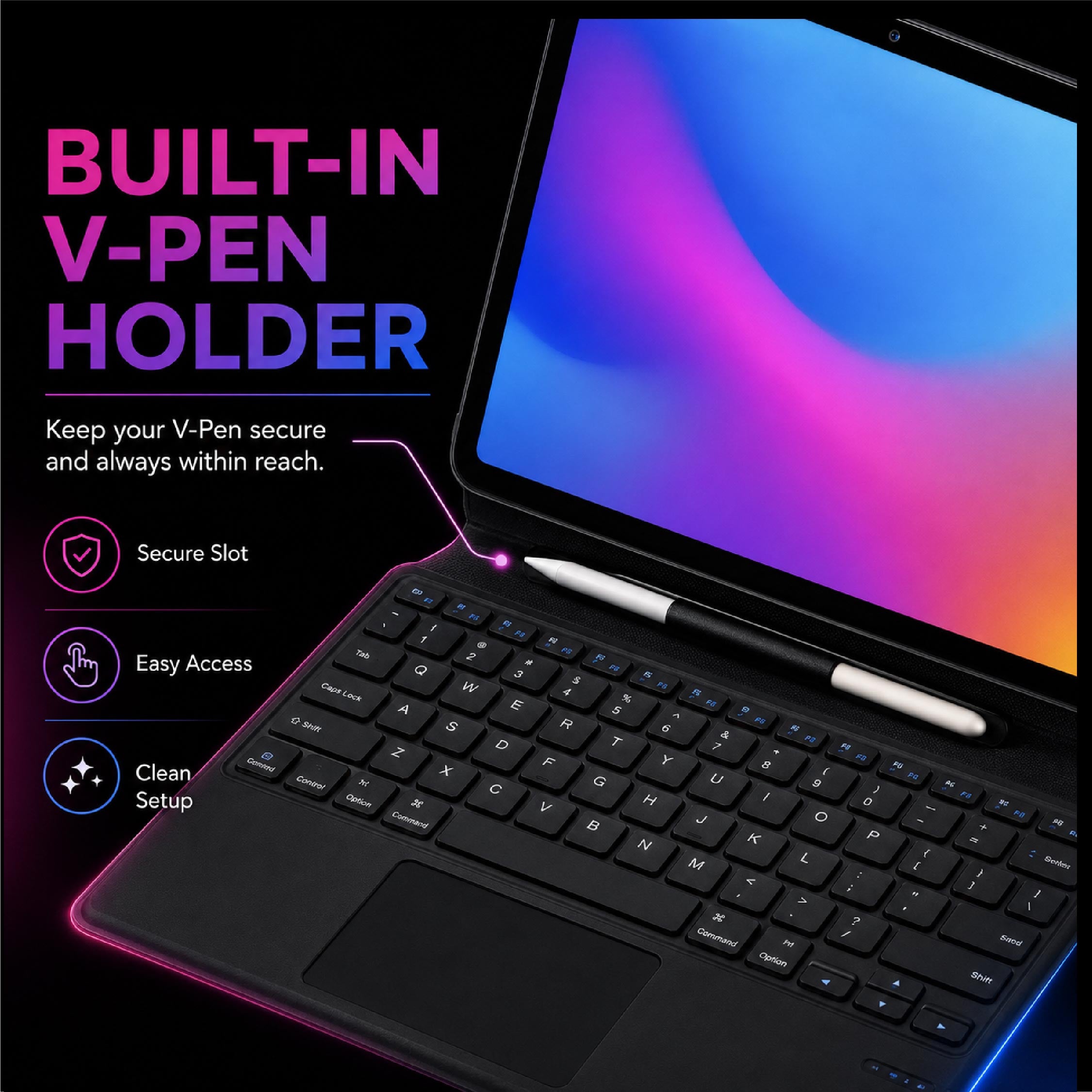 Heco Smart Bluetooth Keyboard ｜ Heco Vision PRO - DCTB