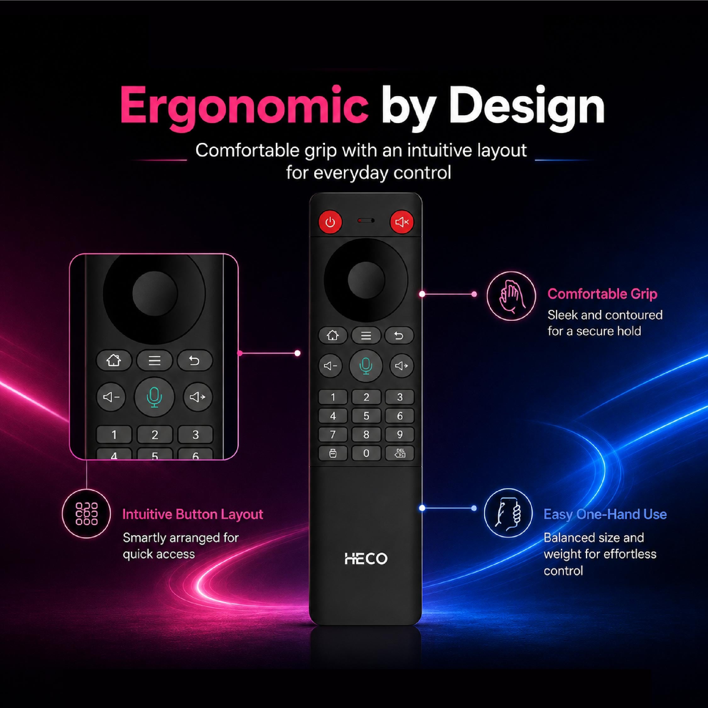 Heco Bluetooth Smart Remote Control - DCTB