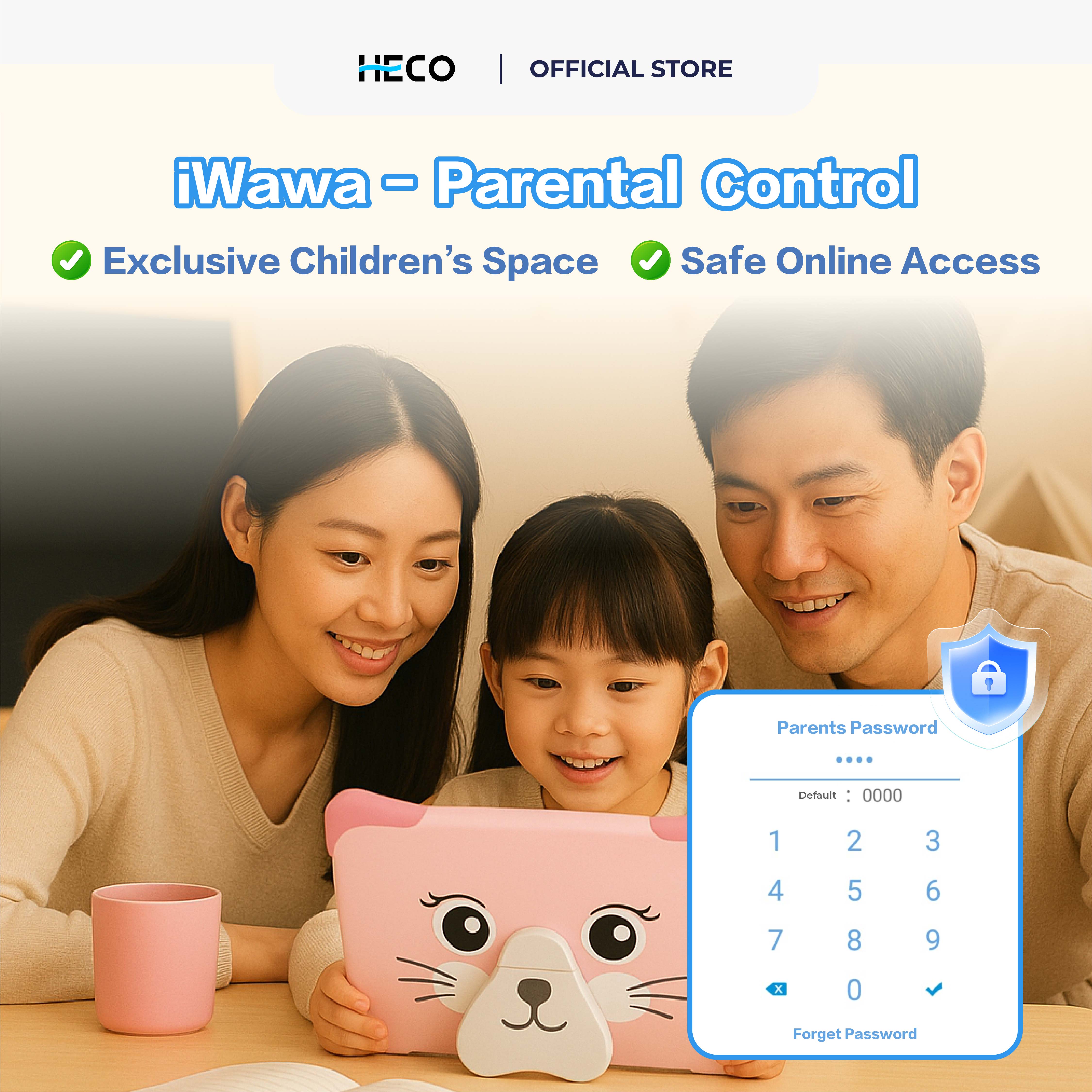 Heco Kiddo Pad K1 - Kids Tablet - DCTB